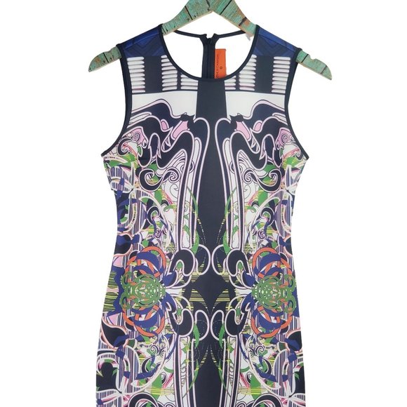 Clover Canyon Scarf Wrap Scuba Bodycon Dress, Sz M, NWOT - Picture 5 of 12